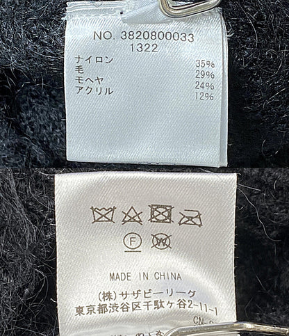 美品 Ron Herman カーディガン RHC モヘヤ ブラック 3820800033 メンズ SIZE M ロンハーマン