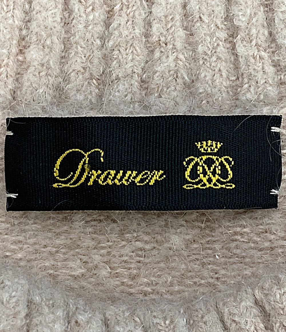 美品 Drawer ニット アイボリー クルーネック 6513-199-1109 レディース SIZE - ドゥロワー
