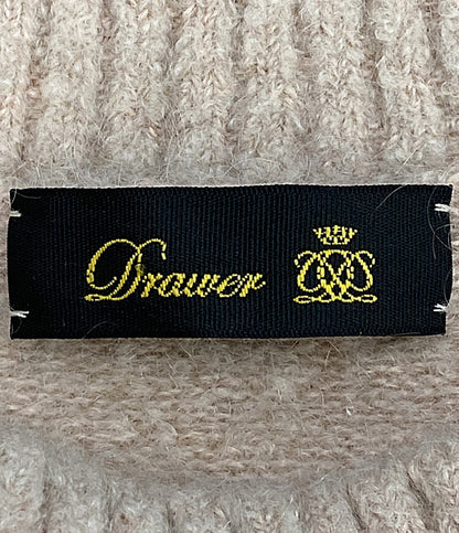 美品 Drawer ニット アイボリー クルーネック 6513-199-1109 レディース SIZE - ドゥロワー