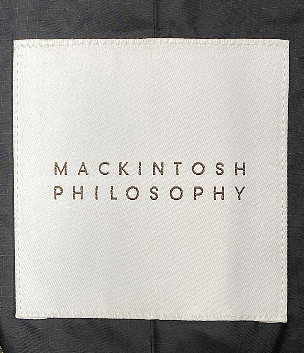美品 MACKINTOSH PHILOSOPHY ステンカラーコート カーキ H1C14-118-76 メンズ SIZE 38 マッキントッシュフィロソフィー