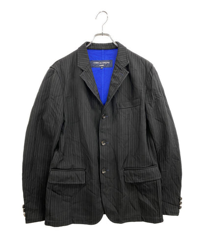 COMME des GARCONS HOMME テーラードジャケット ウールストライプ HP-J012 メンズ SIZE S コムデギャルソンオム