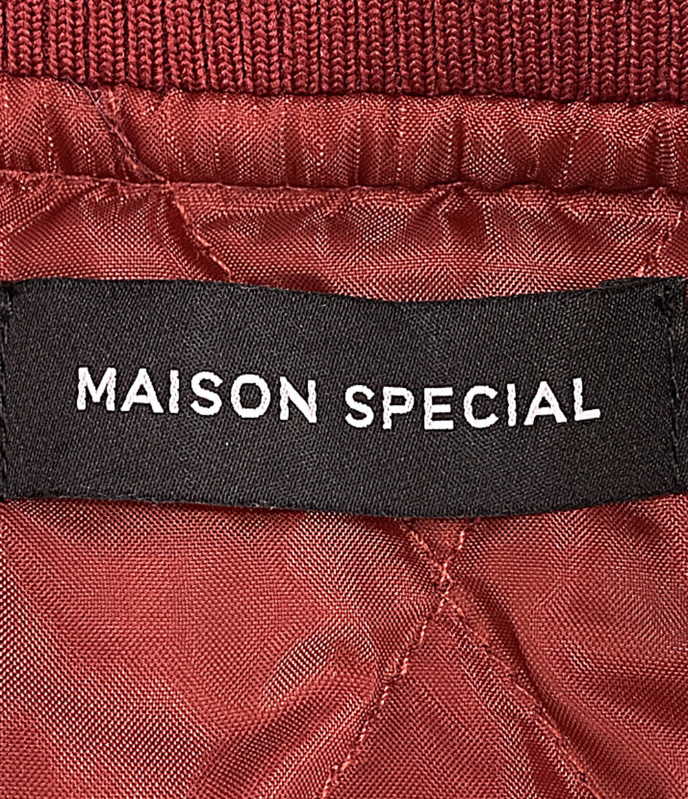 MAISON SPECIAL ブルゾン レッド Oxford Fabric Blouson 21242215308 レディース SIZE F メゾンスペシャル