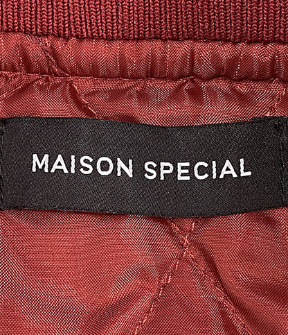 MAISON SPECIAL ブルゾン レッド Oxford Fabric Blouson 21242215308 レディース SIZE F メゾンスペシャル