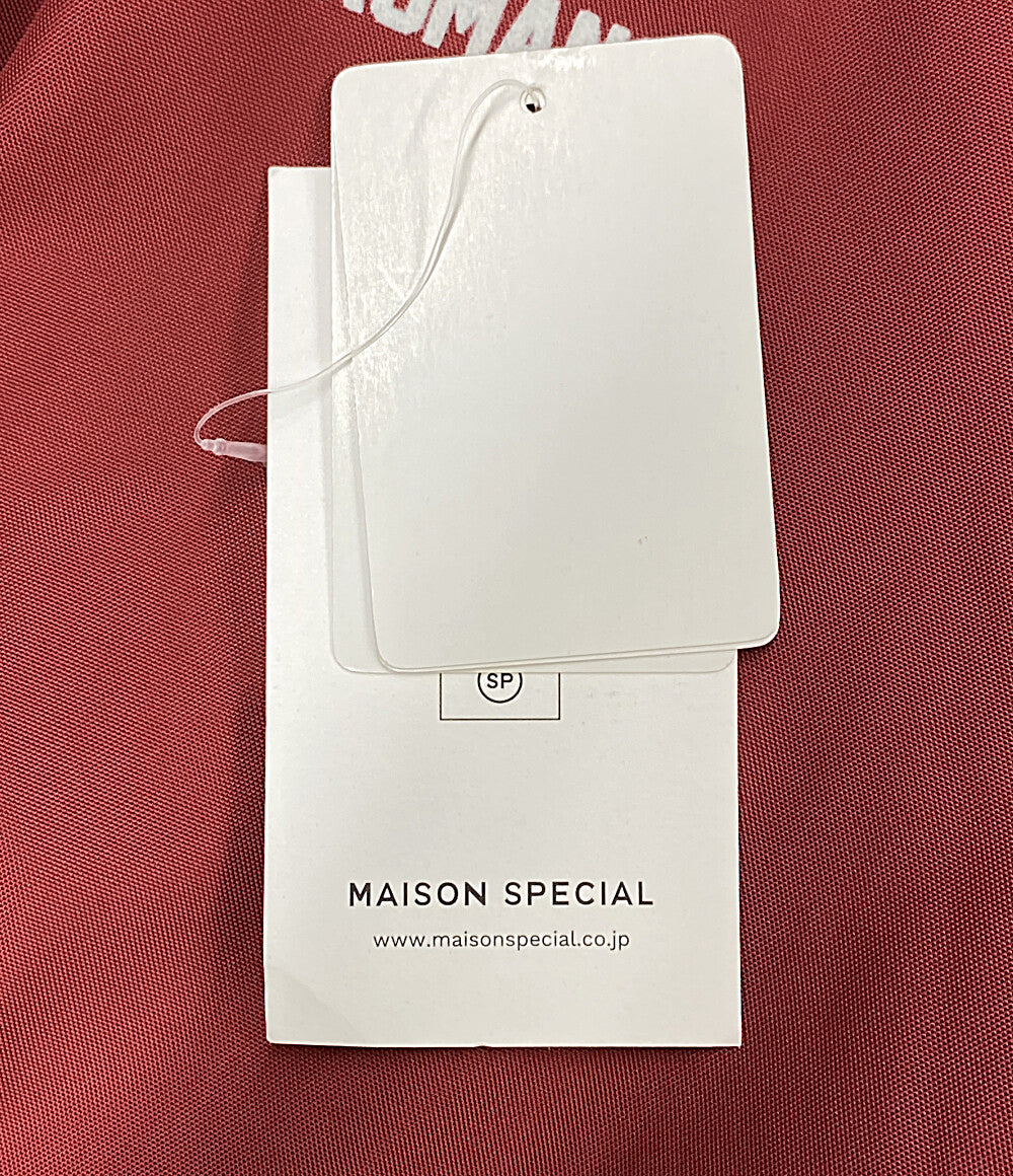MAISON SPECIAL ブルゾン レッド Oxford Fabric Blouson 21242215308 レディース SIZE F メゾンスペシャル