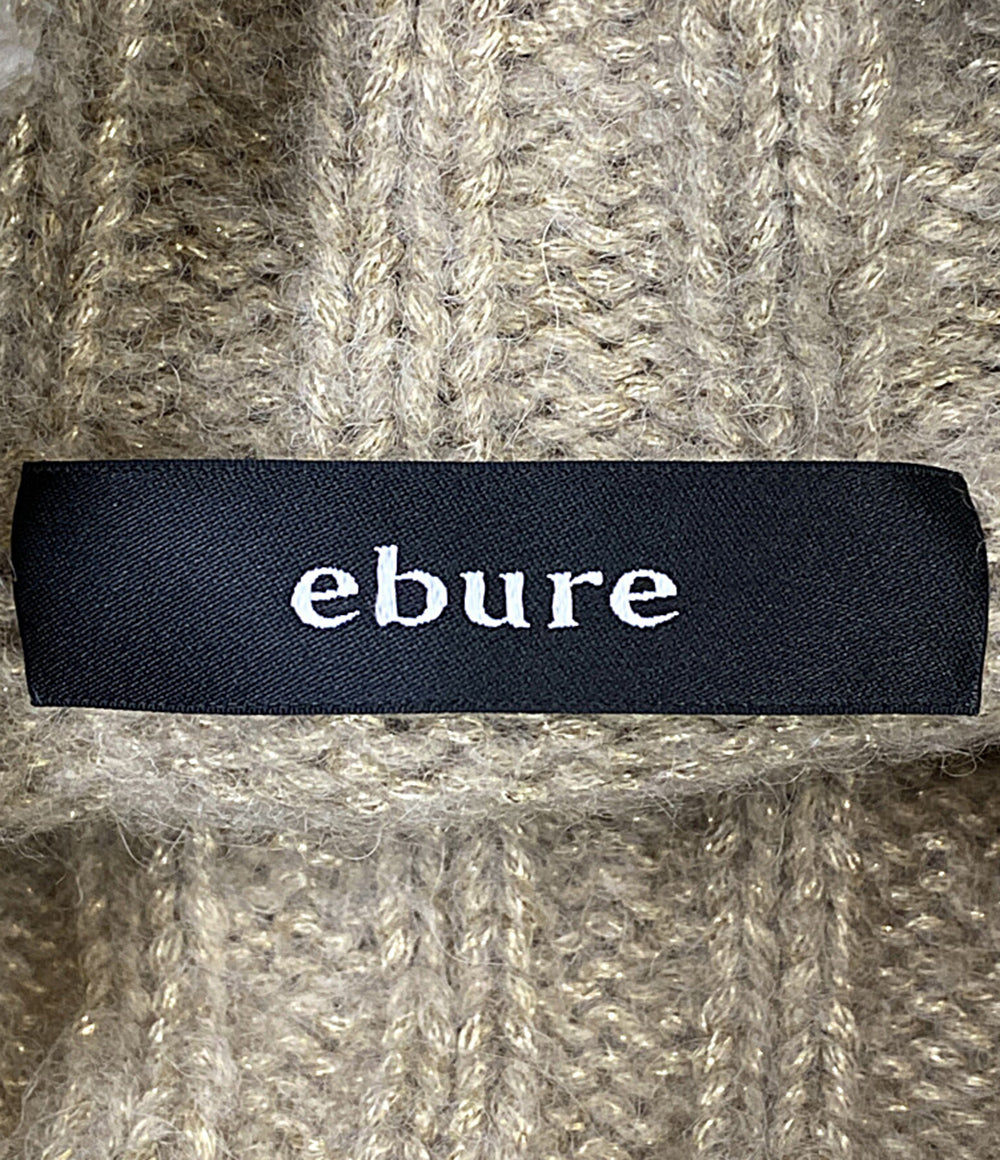 美品 ebure ベスト カシミヤ混 ラメニット 23AW 3810800301 レディース SIZE - エブール