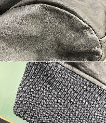 MUVEIL ライダースジャケット 牛革 襟ラビット レディース SIZE 36 ミュベール