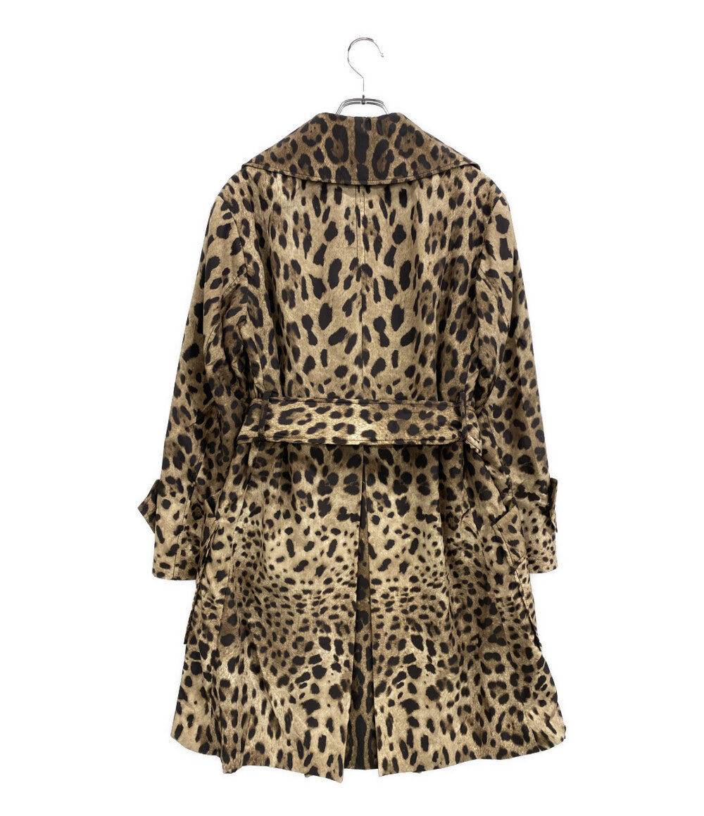 美品 DOLCE & GABBANA コート レオパード F0S99T レディース SIZE 36 ドルチェアンドガッバーナ