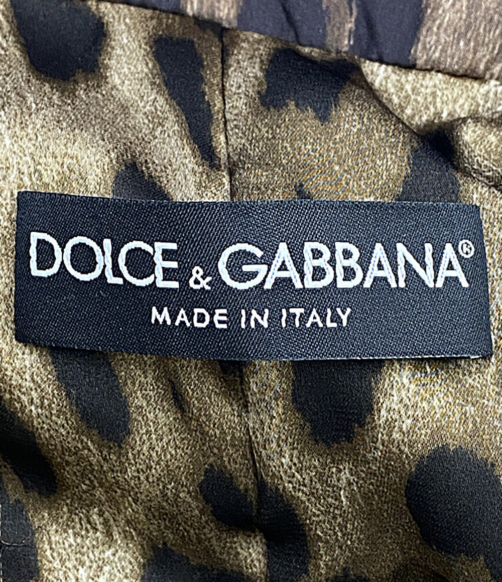美品 DOLCE & GABBANA コート レオパード F0S99T レディース SIZE 36 ドルチェアンドガッバーナ
