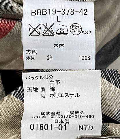 BURBERRY トレンチコート ライナー付き BBB19-378-42 メンズ SIZE L バーバリー