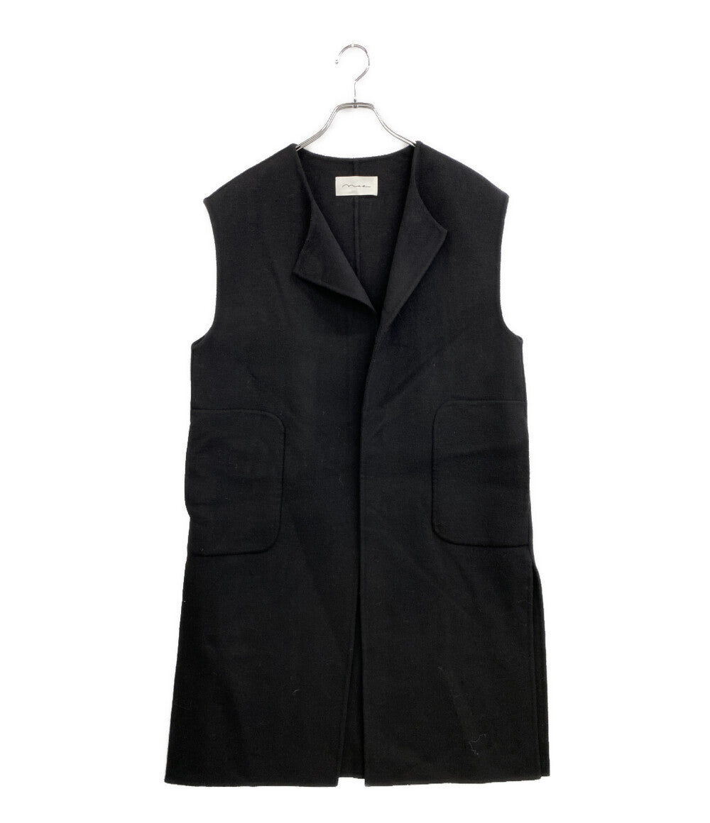 Na.e ナエ ベスト Handmade ウールジレ ブラック レディース SIZE -
