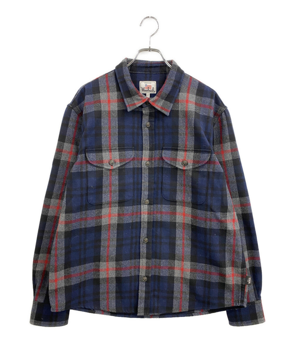 WOOLRICH 長袖シャツ プレイドオーバーシャツ ミディアムウェイト WROS0008 メンズ SIZE L ウールリッチ