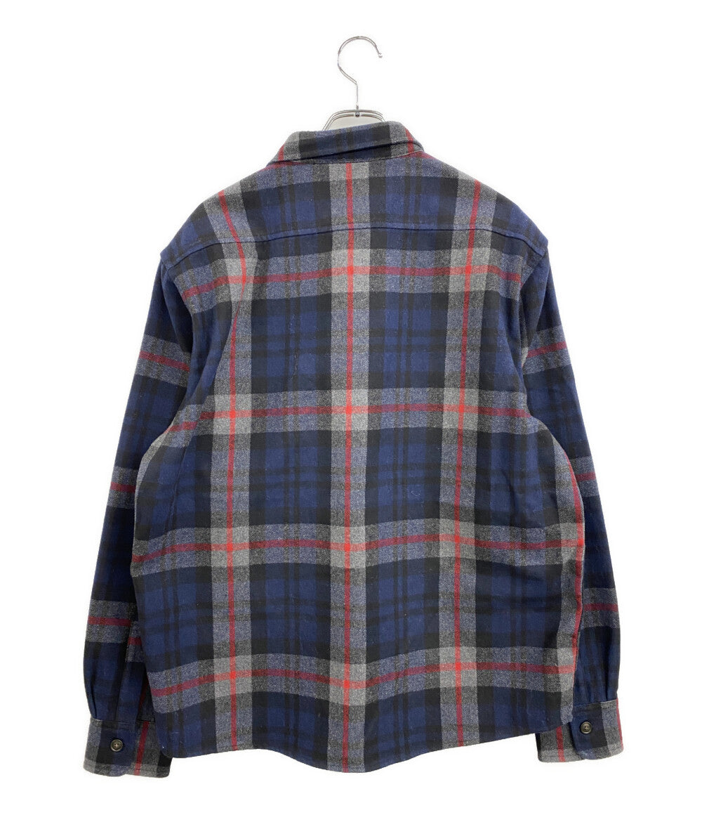 WOOLRICH 長袖シャツ プレイドオーバーシャツ ミディアムウェイト WROS0008 メンズ SIZE L ウールリッチ