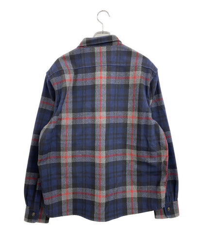 WOOLRICH 長袖シャツ プレイドオーバーシャツ ミディアムウェイト WROS0008 メンズ SIZE L ウールリッチ