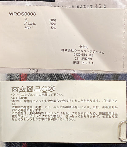 WOOLRICH 長袖シャツ プレイドオーバーシャツ ミディアムウェイト WROS0008 メンズ SIZE L ウールリッチ