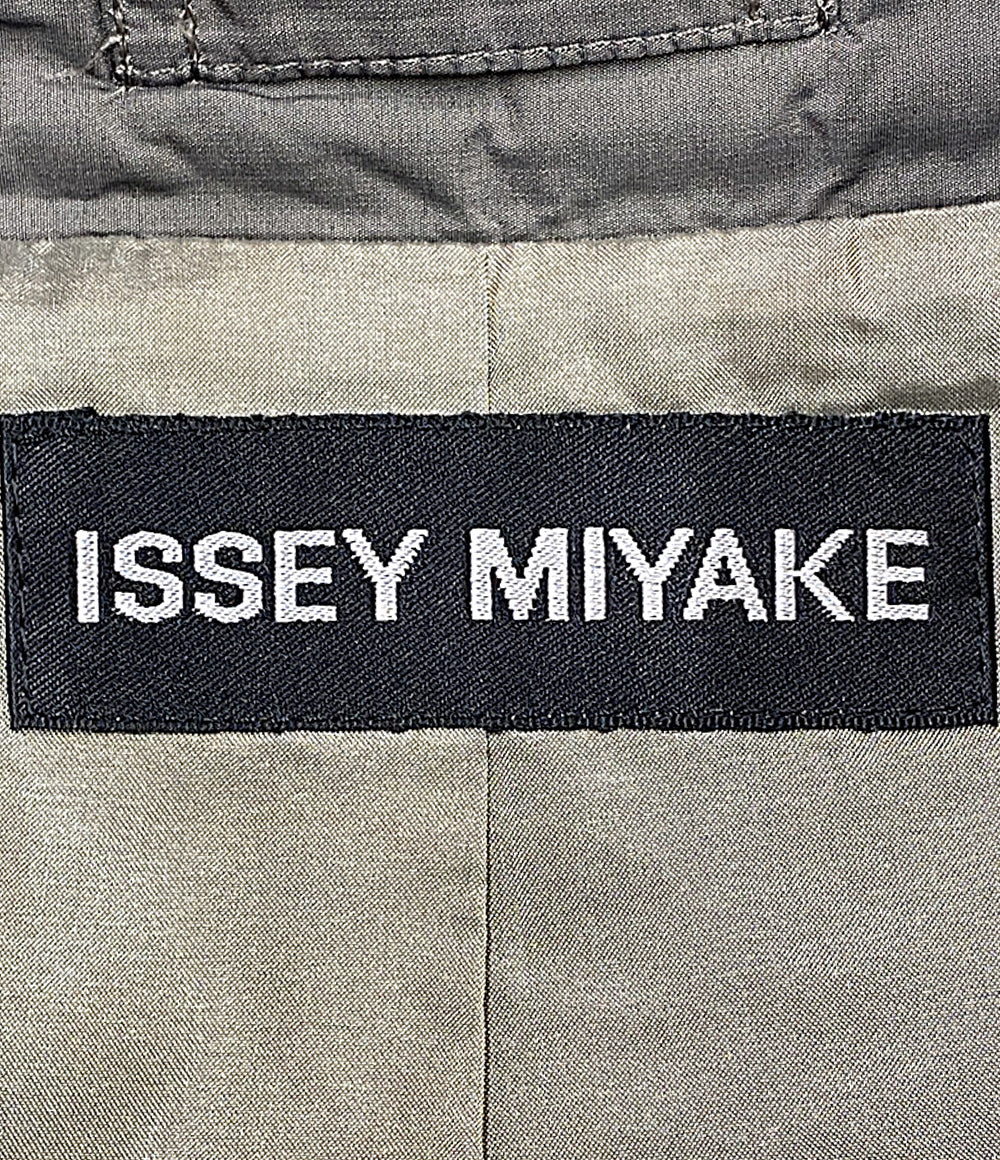 ISSEY MIYAKE コート カーキ ME61-FA016 レディース SIZE 3 イッセイミヤケ