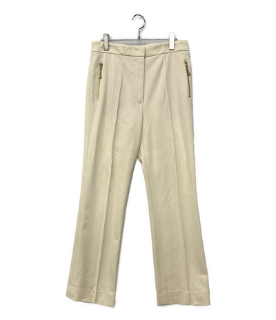 ESCADA パンツ ストレッチセンターライン アイボリー レディース SIZE 40 エスカーダ