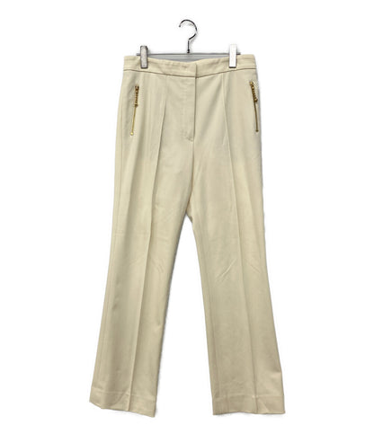 ESCADA パンツ ストレッチセンターライン アイボリー レディース SIZE 40 エスカーダ