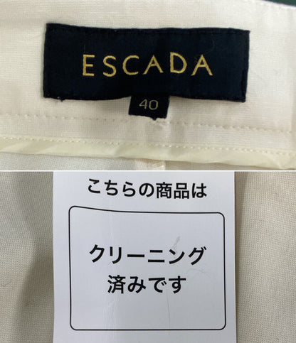 ESCADA パンツ ストレッチセンターライン アイボリー レディース SIZE 40 エスカーダ