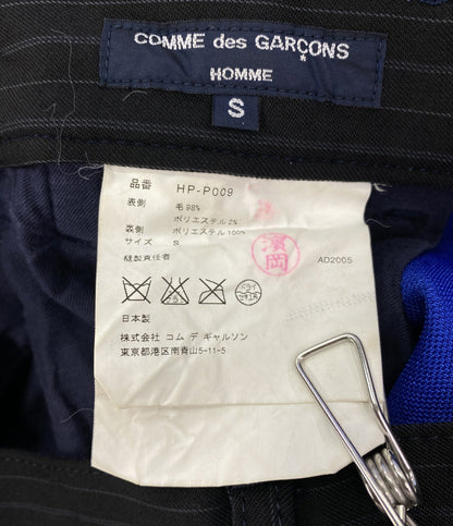 COMME des GARCONS HOMME パンツ ウールストライプ HP-P-009 メンズ SIZE S コムデギャルソンオム