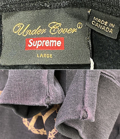 Supreme パーカー ×UNDERCOVER ロゴ総柄 ブラック RN101837 メンズ SIZE L シュプリーム