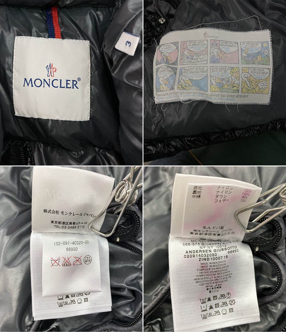 MONCLER ダウンベスト ANDERSEN ブラック メンズ SIZE 3 モンクレール