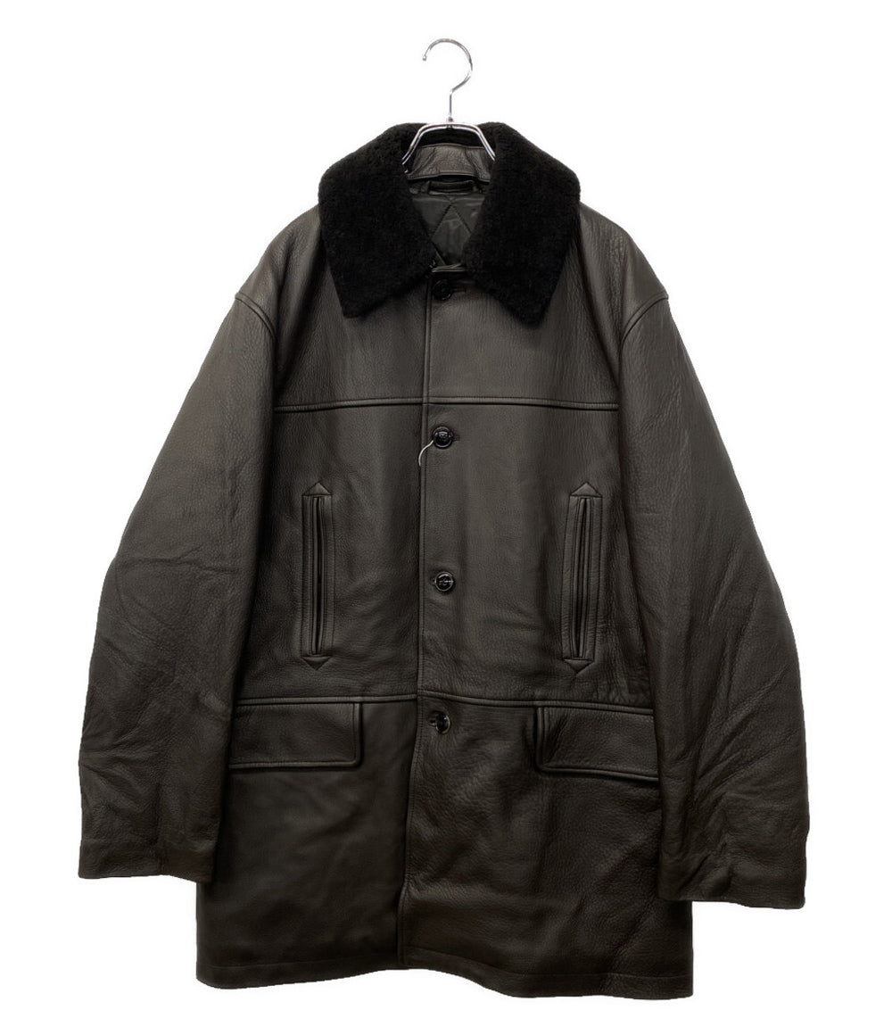 COMOLI シープグレイレザーコート 23AW メンズ SIZE 3 コモリ