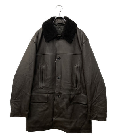 COMOLI シープグレイレザーコート 23AW メンズ SIZE 3 コモリ