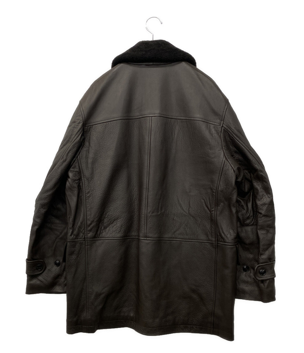 COMOLI シープグレイレザーコート 23AW メンズ SIZE 3 コモリ