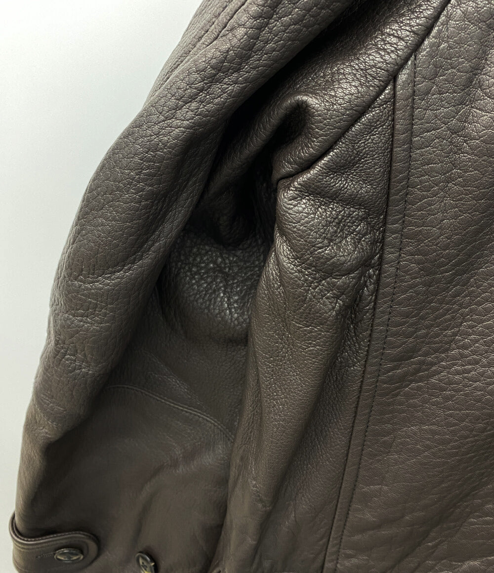 COMOLI シープグレイレザーコート 23AW メンズ SIZE 3 コモリ