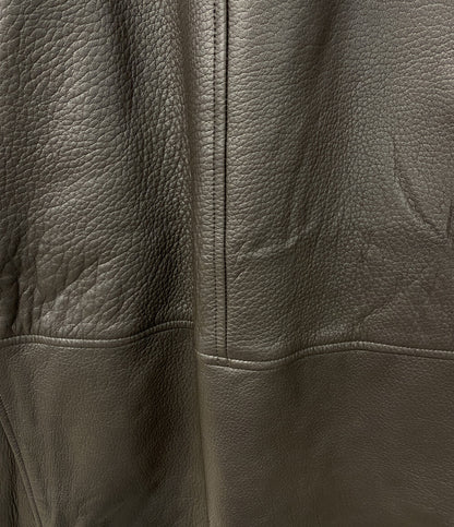 COMOLI シープグレイレザーコート 23AW メンズ SIZE 3 コモリ