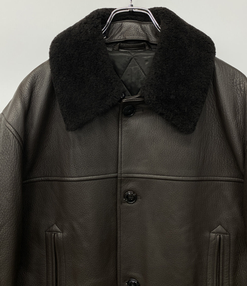 COMOLI シープグレイレザーコート 23AW メンズ SIZE 3 コモリ