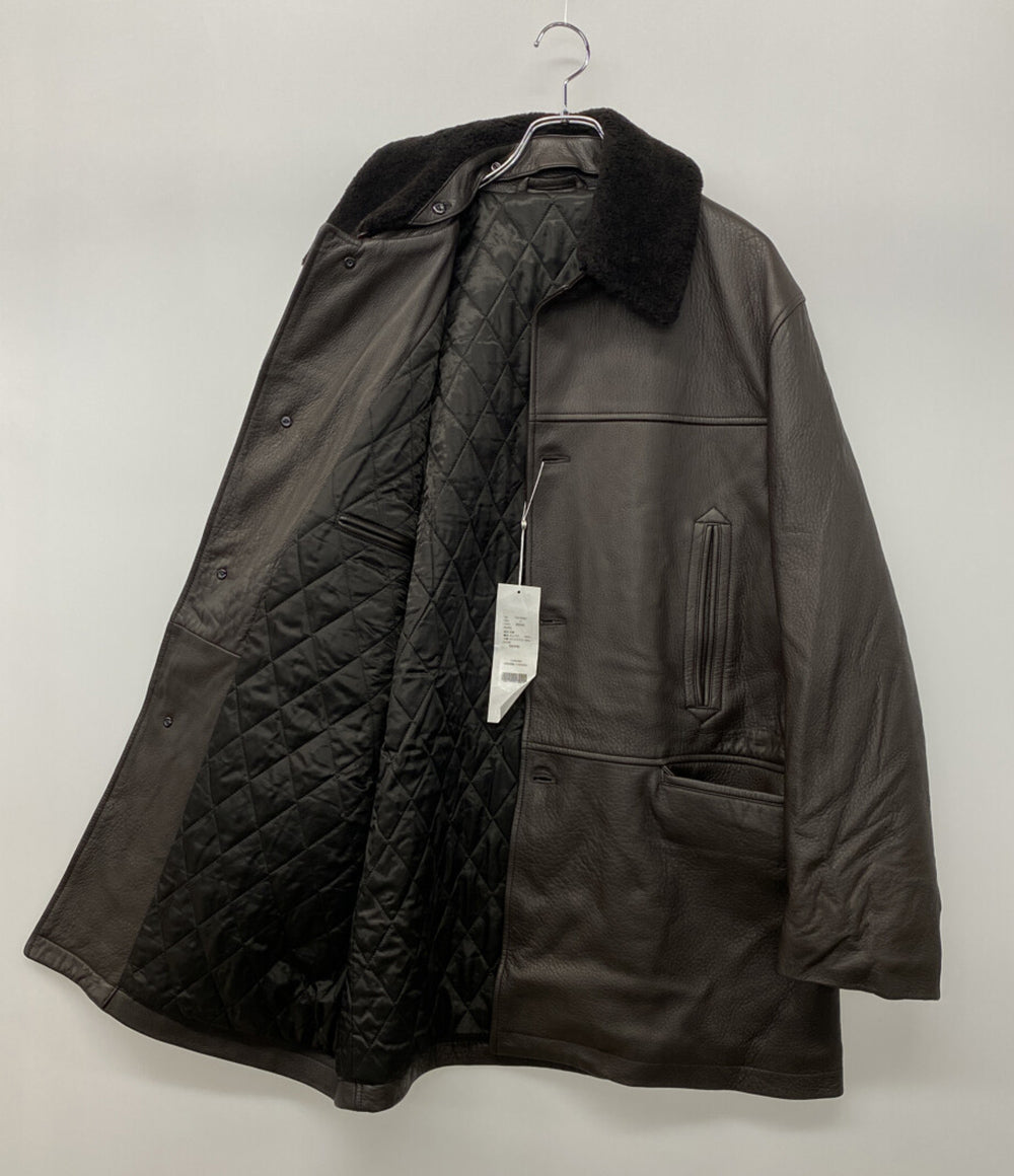 COMOLI シープグレイレザーコート 23AW メンズ SIZE 3 コモリ