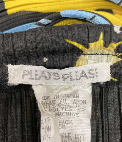 美品 PLEATS PLEASE スカート PP91-JG044 アメコミシリーズ 宇宙 レディース SIZE 3 プリーツプリーズ
