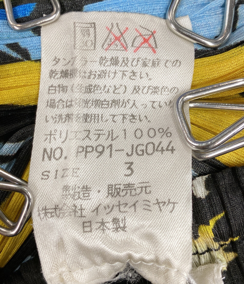美品 PLEATS PLEASE スカート PP91-JG044 アメコミシリーズ 宇宙 レディース SIZE 3 プリーツプリーズ