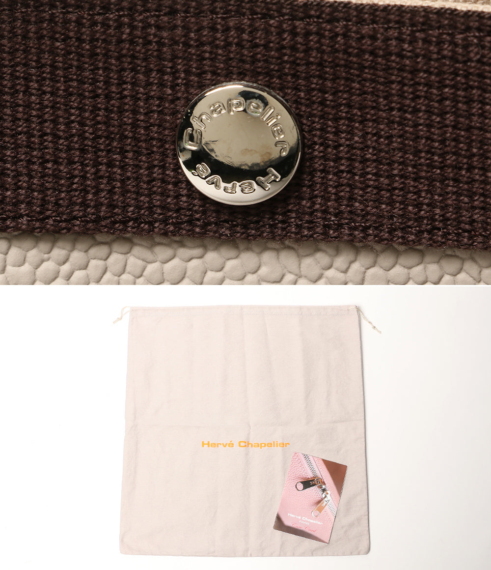 HERVE Chapelier トートバッグ 705GP アイボリーモカ コーテッドキャンバス レディース エルベシャプリエ