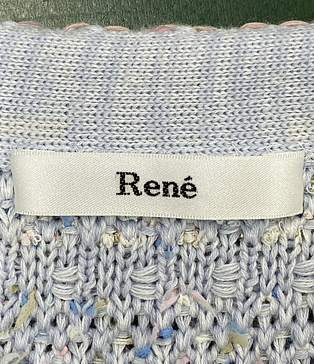 美品 Rene スカートスーツ ツイードセットアップ 6812320 レディース SIZE 34/36 ルネ