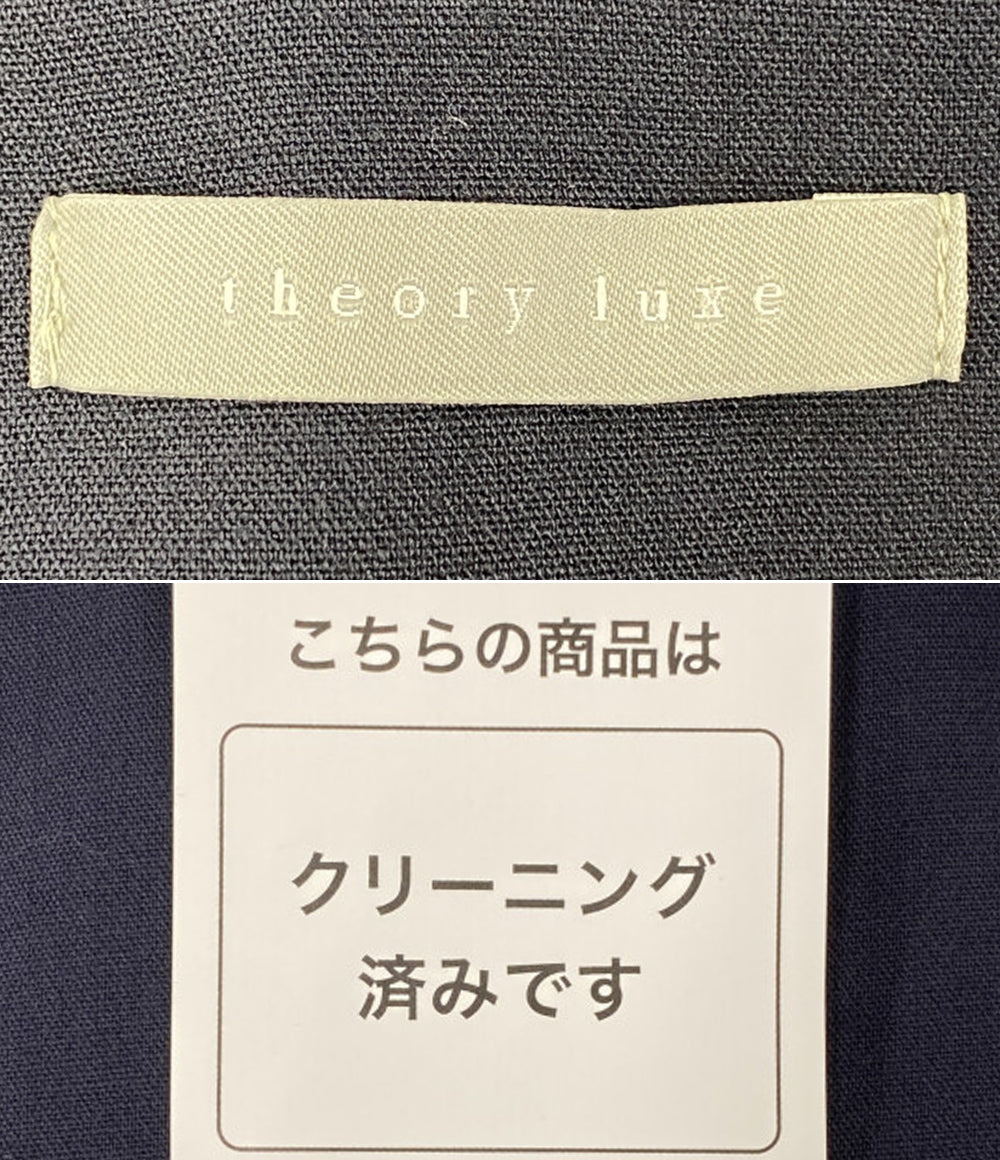 theory luxe ノースリーブラップワンピース ネイビー レディース SIZE 38 セオリーリュクス