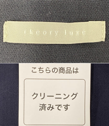 theory luxe ノースリーブラップワンピース ネイビー レディース SIZE 38 セオリーリュクス