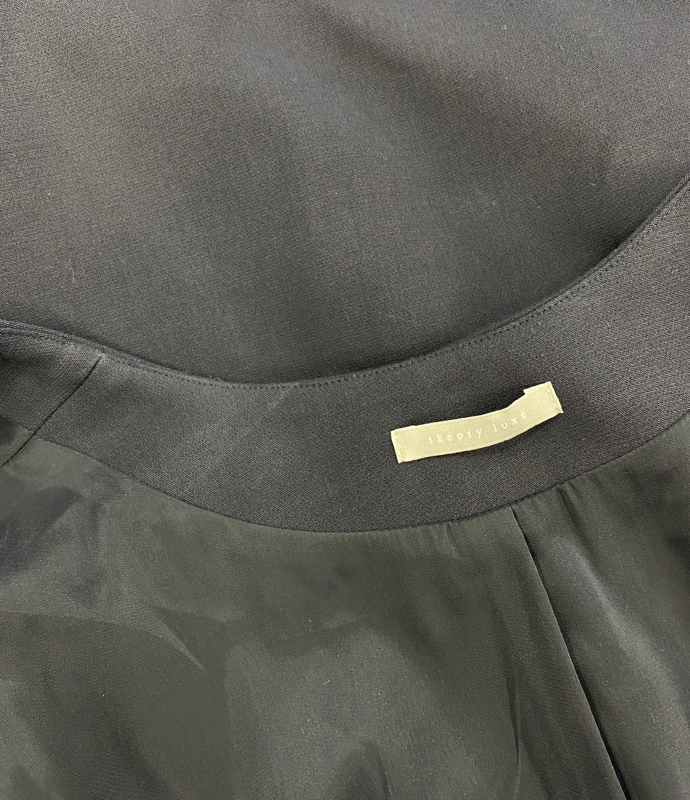 theory luxe ノースリーブラップワンピース ネイビー レディース SIZE 38 セオリーリュクス