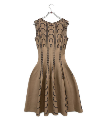 ALAIA アライア ノースリーブワンピース 総柄 5W9RD33RM190 レディース SIZE 38