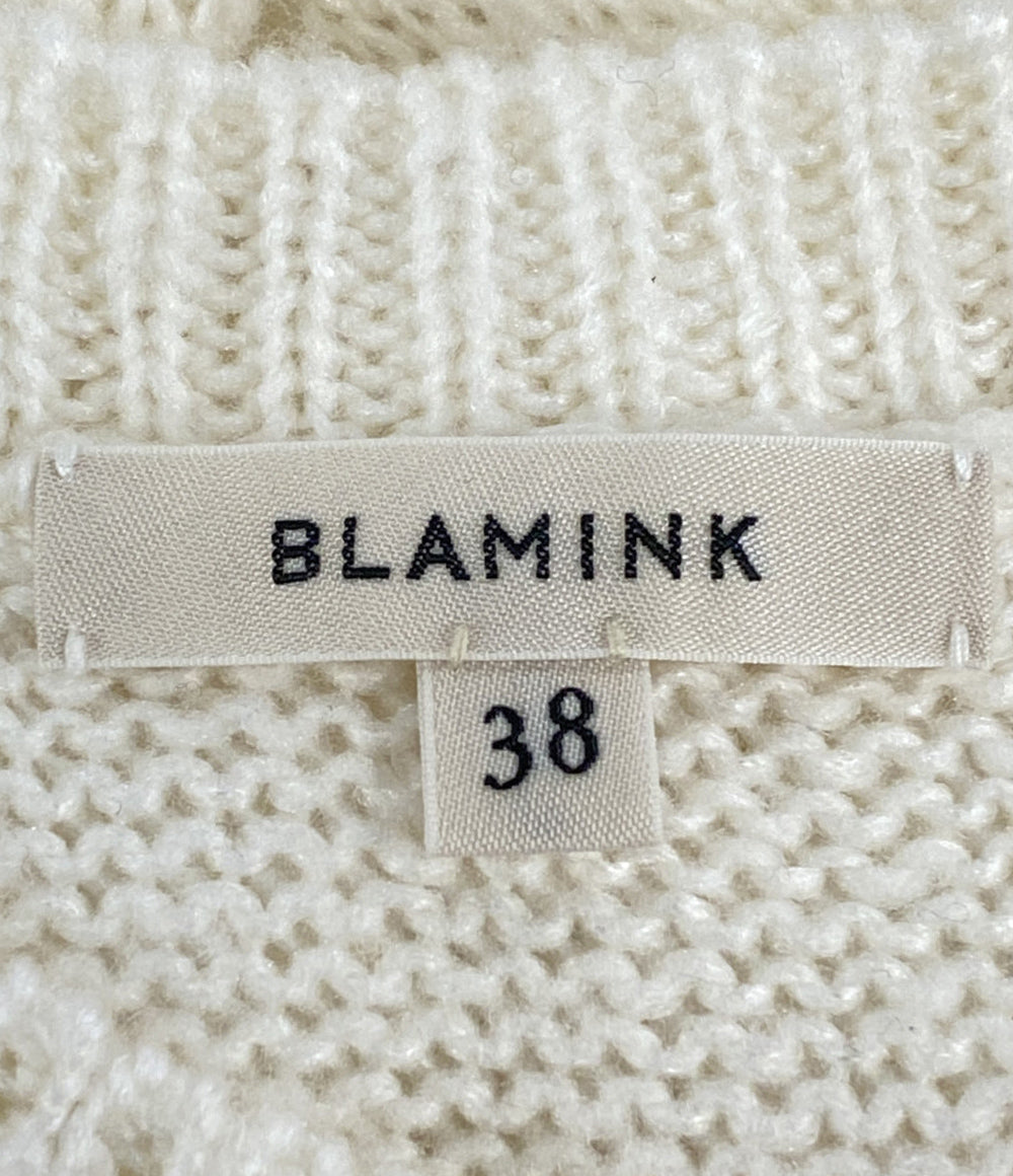 BLAMINK ベスト 7918-230-0117 シルク100% ホワイト レディース SIZE 38 ブラミンク