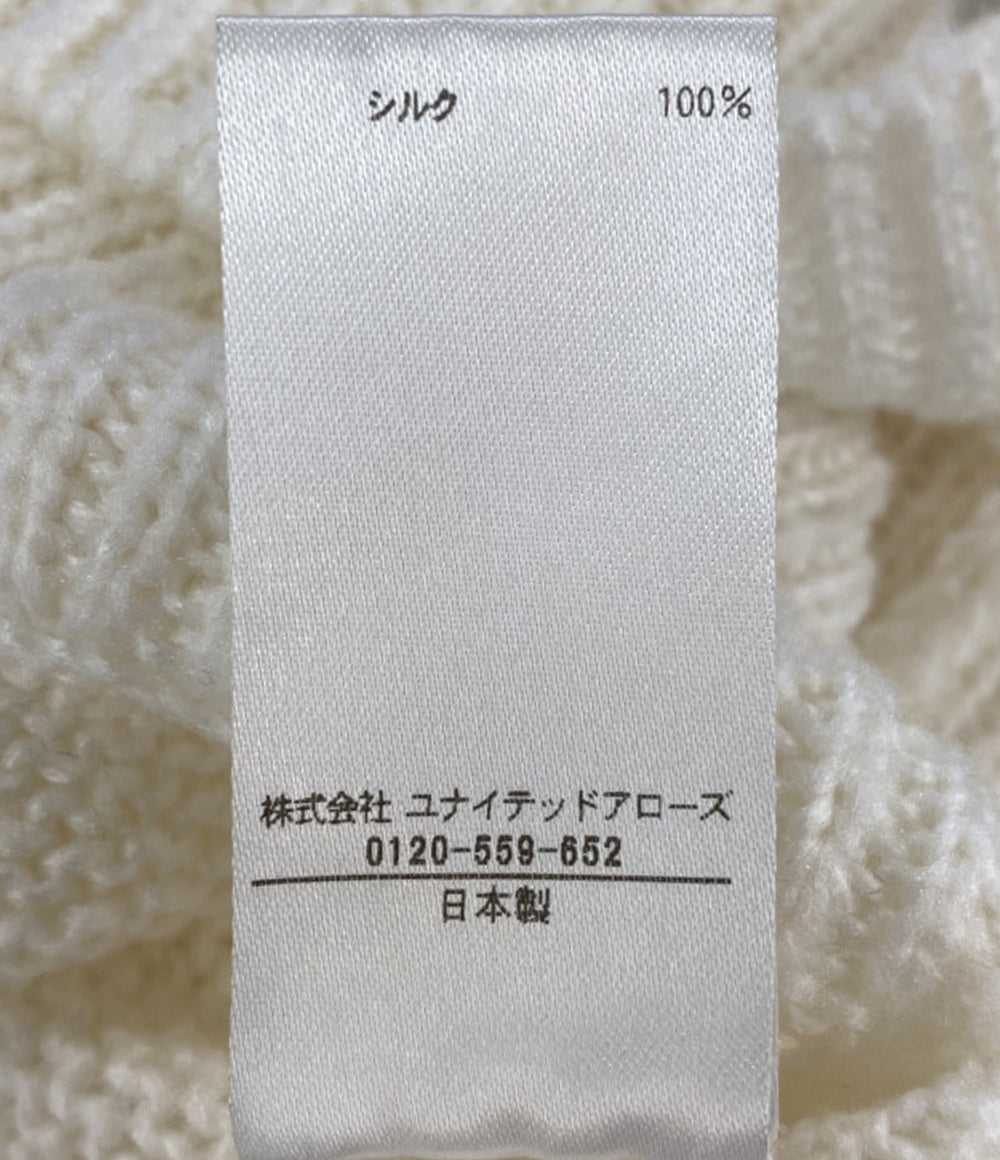 BLAMINK ベスト 7918-230-0117 シルク100% ホワイト レディース SIZE 38 ブラミンク