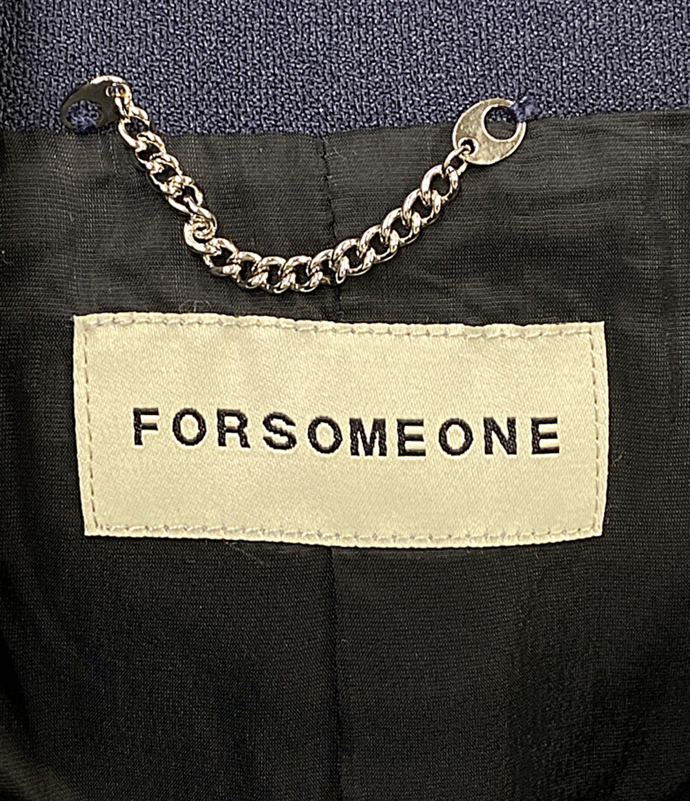 美品 FORSOMEONE フォーサムワン スーツ ネイビー 78000617 メンズ SIZE 46