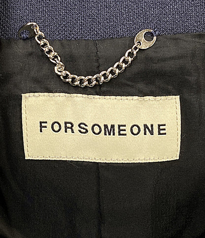 美品 FORSOMEONE フォーサムワン スーツ ネイビー 78000617 メンズ SIZE 46