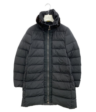 MONCLER コート ブラック LINOTTE D20934936320 54543 レディース SIZE - モンクレール