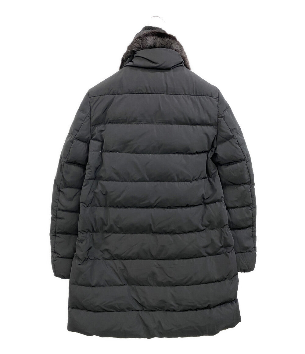 MONCLER コート ブラック LINOTTE D20934936320 54543 レディース SIZE - モンクレール