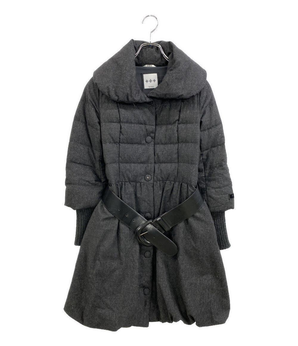 TATRAS ダウンコート ベルト付 ダークグレー LTA14A4356 レディース SIZE 02 タトラス