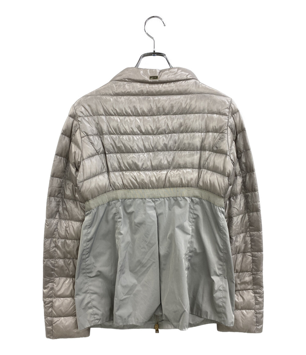 HERNO ダウンジャケット 切替 グレー PI0285D-12017-9402 レディース SIZE 42 ヘルノ