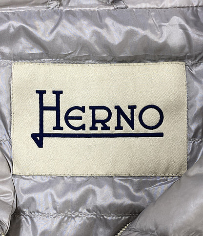 HERNO ダウンジャケット 切替 グレー PI0285D-12017-9402 レディース SIZE 42 ヘルノ
