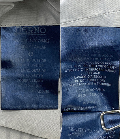 HERNO ダウンジャケット 切替 グレー PI0285D-12017-9402 レディース SIZE 42 ヘルノ